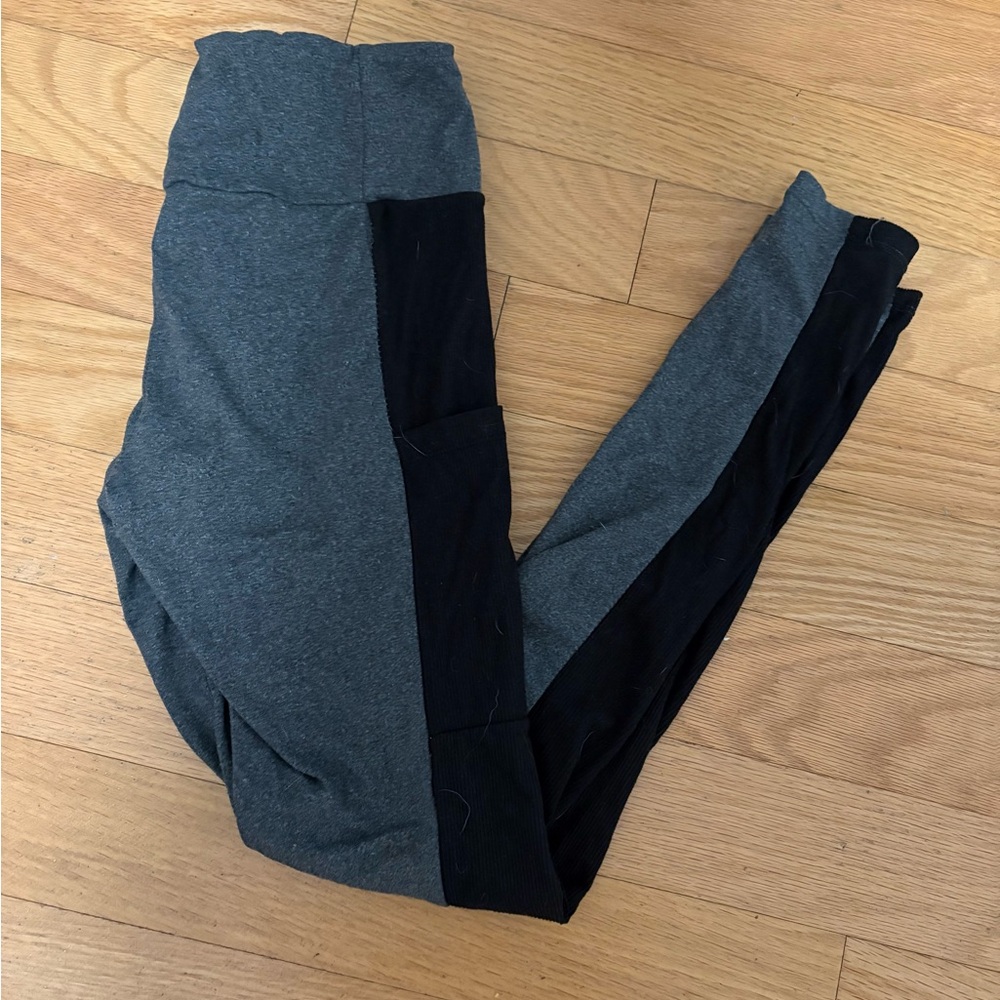 Gray and Black Women's Leggings